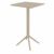 Sky Outdoor Square Folding Bar Table 24 inch Taupe ISP116