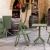 Sky Outdoor Square Folding Table 24 inch Olive Green ISP114-OLG #6