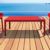 Sky Rectangle Resin Outdoor Coffee Table Red ISP104-RED #4