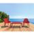 Sky Rectangle Resin Outdoor Coffee Table Red ISP104-RED #5