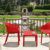 Sky Resin Outdoor Side Table Red ISP109-RED #6