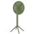 Sky Round Folding Bar Table 24 inch Olive Green ISP122-OLG #5