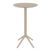 Sky Round Folding Bar Table 24 inch Taupe ISP122-DVR #2
