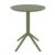 Sky Round Folding Table 24 inch Olive Green ISP121-OLG #2