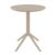 Sky Round Folding Table 24 inch Taupe ISP121-DVR #2