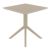 Sky Square Outdoor Dining Table 27 inch Taupe ISP108-DVR #3