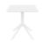 Sky Square Outdoor Dining Table 27 inch White ISP108-WHI #2