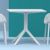 Sky Square Outdoor Dining Table 27 inch White ISP108-WHI #4