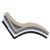 Slim Stacking Pool Lounger Taupe with Canvas Taupe Paddings Set of 2 ISP0872C-DVR-CTA #5
