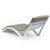 Slim Stacking Pool Lounger White with Canvas Taupe Paddings Set of 2 ISP0872C-WHI-CTA #10