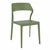 Snow Bistro Set with Sky 24" Square Folding Table Olive Green S092114-OLG #2