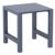 Vegas Cross 5 pc Outdoor Bar Set with 39" to 55" Extendable Table Dark Gray ISP7825S-DGR #4