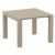 Vegas Patio Dining Table Extendable from 39 to 55 inch Taupe ISP772