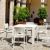Vegas Patio Dining Table Extendable from 39 to 55 inch White ISP772-WHI #16