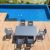 Vegas Patio Dining Table Extendable from 70 to 86 inch Dark Gray ISP774-DGR #7
