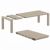 Vegas Patio Dining Table Extendable from 70 to 86 inch Taupe ISP774-DVR #2