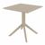 Victor Dining Set with Sky 27" Square Table Taupe S252108-DVR #3