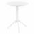Victor XL Bistro Set with Sky 24" Round Folding Table White S253121-WHI #3