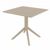 Victor XL Dining Set with Sky 31" Square Table Taupe S253106-DVR #3