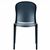 Victoria Clear Plastic Outdoor Bistro Chair Black ISP033-TBLA #2