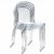 Victoria Clear Plastic Outdoor Bistro Chair Black ISP033-TBLA #4