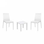 Soho Conversation Set with Ocean Side Table White S054066