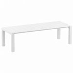 Vegas Patio Dining Table Extendable from 102 to 118 inch White ISP776