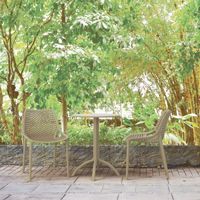 Air Bistro Set with Octopus 24" Round Table Taupe S014160