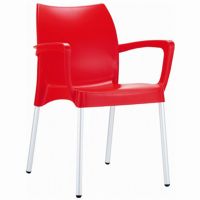 DV Dolce Resin Outdoor Armchair Red ISP047