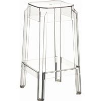 Fox Polycarbonate Counter Stool Transparent Clear ISP036