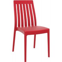 Soho Modern High-Back Dining Chair Red ISP054