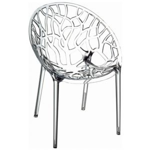 Crystal Outdoor Dining Chair Transparent ISP052-TCL