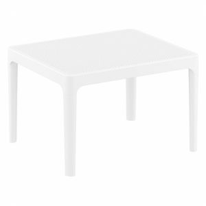 Sky Resin Outdoor Side Table White ISP109-WHI
