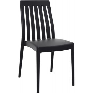 Soho Modern High-Back Dining Chair Black ISP054-BLA