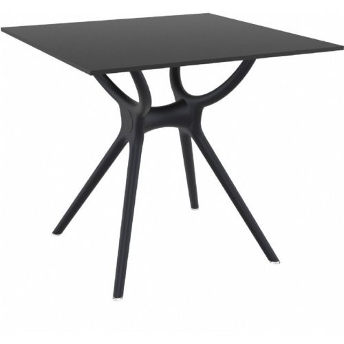 Air Square Outdoor Dining Table 31 inch Black ISP700-BLA