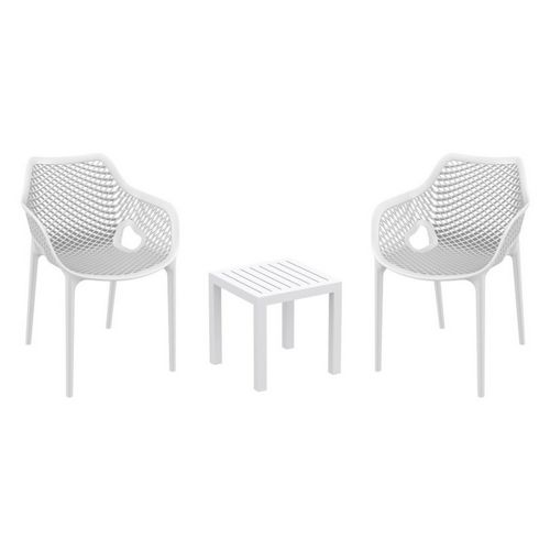 Air XL Conversation Set with Ocean Side Table White S007066-WHI