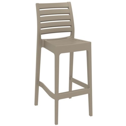 Ares Outdoor Barstool Taupe ISP101-DVR