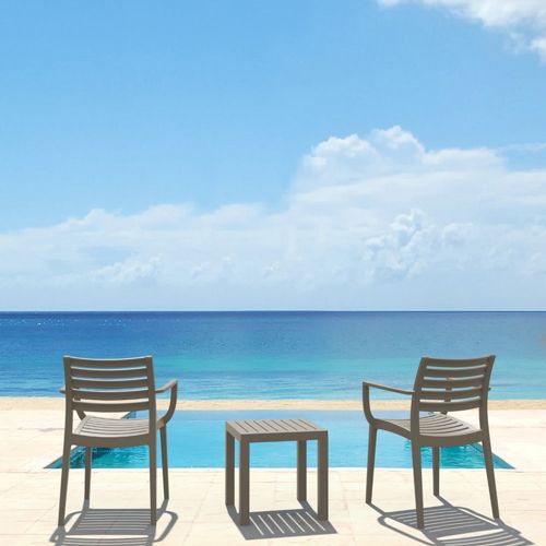 Artemis Conversation Set with Ocean Side Table Taupe S011066-DVR