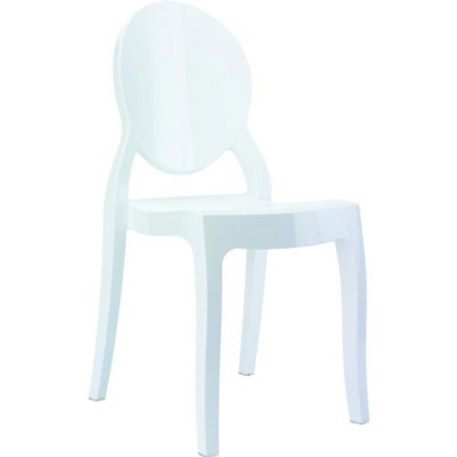 Baby Elizabeth Polycarbonate Kids Chair Glossy White ISP051-GWHI