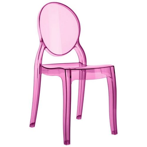 Baby Elizabeth Polycarbonate Kids Chair Transparent Pink ISP051-TPNK
