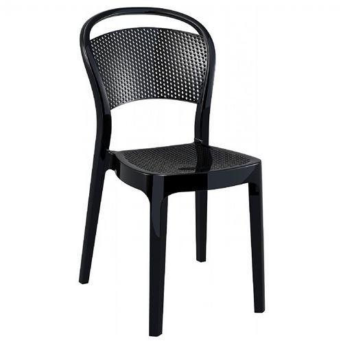 Bee Polycarbonate Dining Chair Glossy Black ISP021-GBLA