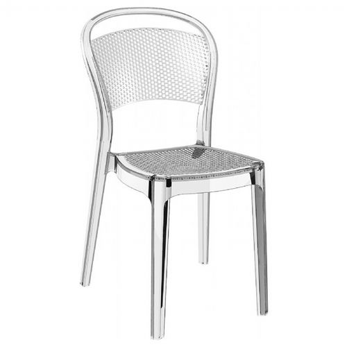 Bee Polycarbonate Dining Chair Transparent Clear ISP021-TCL