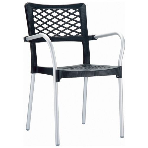 Bella Outdoor Arm Chair Anthracite ISP040-BLA