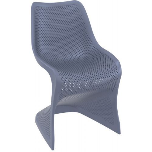 Bloom Contemporary Dining Chair Dark Gray ISP048-DGR