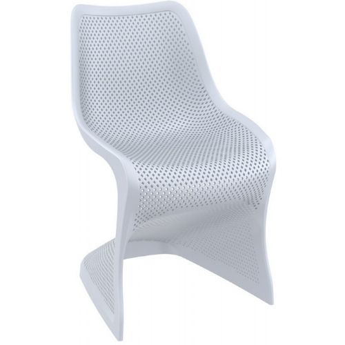 Bloom Contemporary Dining Chair Silver Gray ISP048-SIL