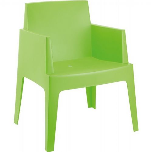 Box Outdoor Dining Chair Tropical Green ISP058-TRG