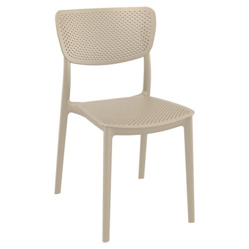 Lucy Outdoor Dining Chair Taupe ISP129-DVR