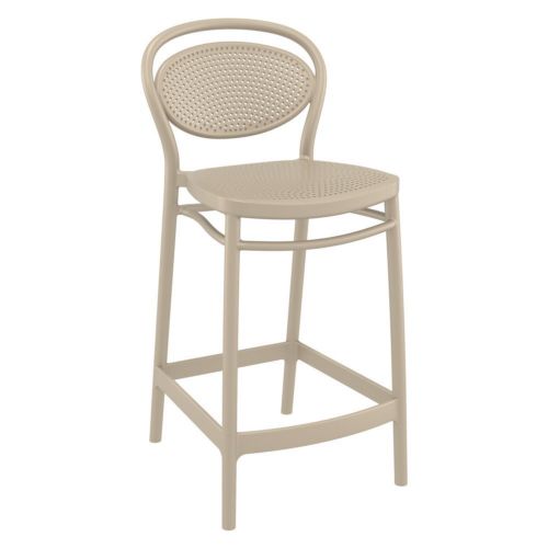 Marcel Outdoor Counter Stool Taupe ISP268-DVR