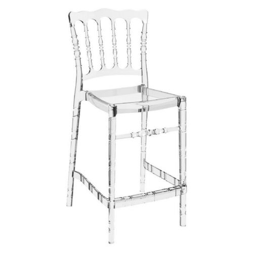 Opera Polycarbonate Counter Stool Transparent Clear ISP074-TCL