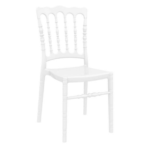 Opera Polycarbonate Dining Chair Glossy White ISP061-GWHI